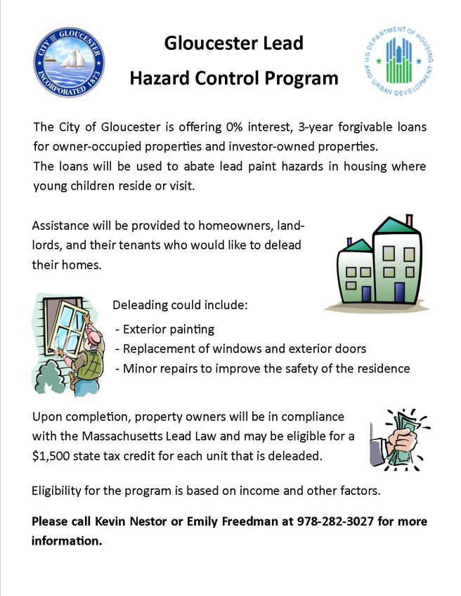 Lead Hazard Control Program Flyer