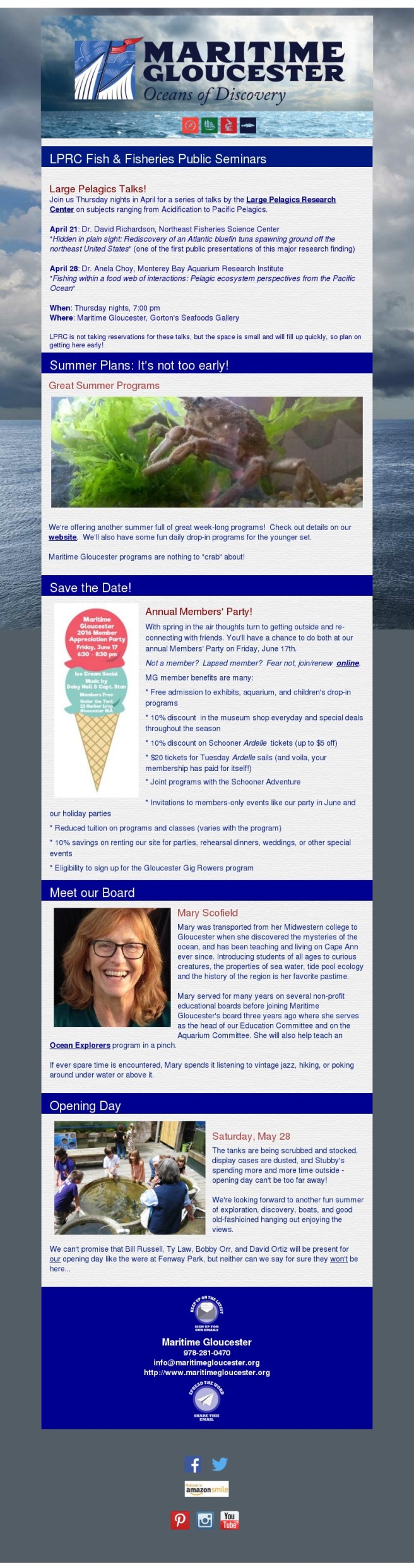 Constant Contact April vacation week 2016