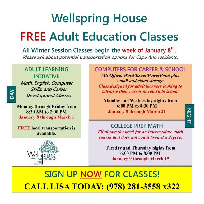 Winter 2018 ALI &amp; College Prep Math Combo 8x8 flyer