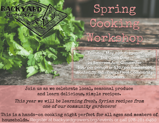 2018 Spring Cooking Workshop