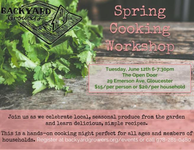 2018 Spring Cooking Workshop