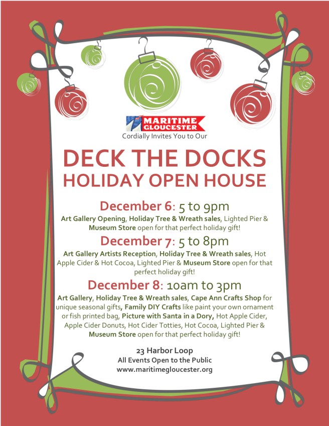 Deck The Docks Flier - Red bg
