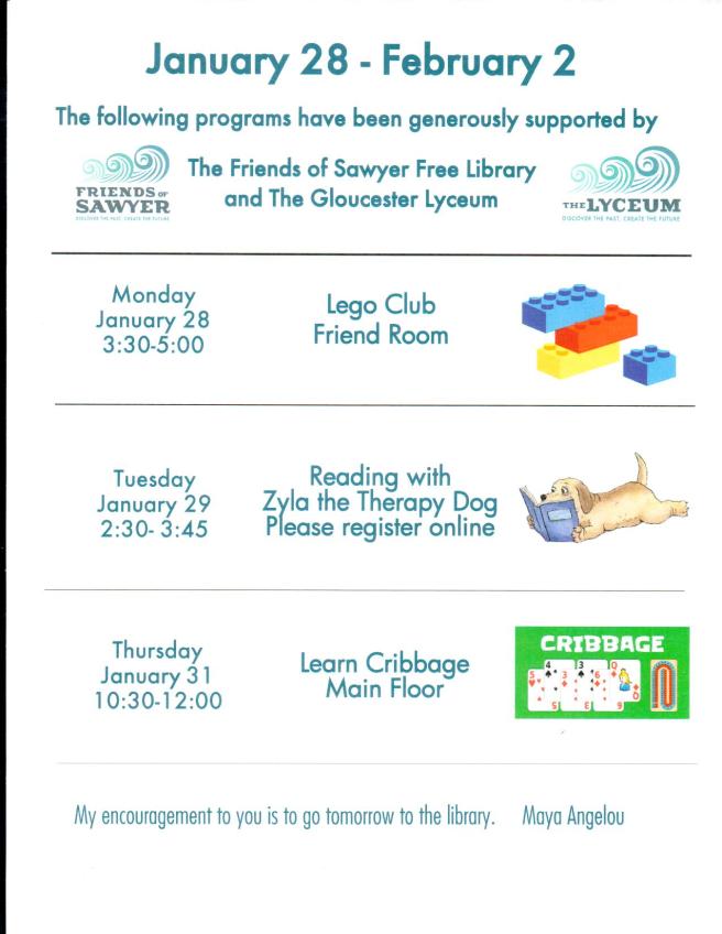 sawyer free library events 126-22