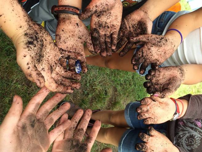 get your hands dirty