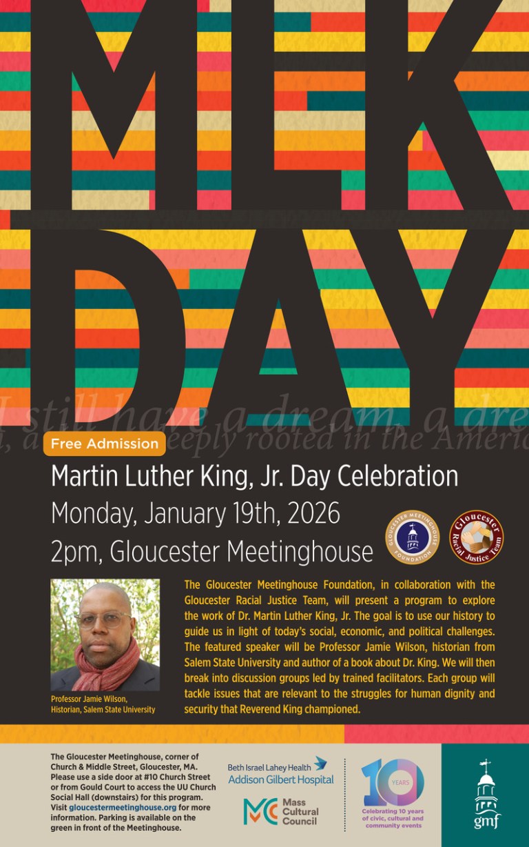 MARTIN LUTHER KING JR. DAY PROGRAM IN THE GLOUCESTER MEETINGHOUSE ON ...